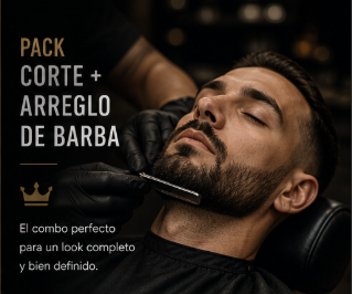 Renueva tu imagen con un corte preciso y una barba perfectamente alineada. Este pack combina técnica, proporción y detalle para lograr un resultado equilibrado y cuidado, adaptado a tu estilo y a tus facciones.