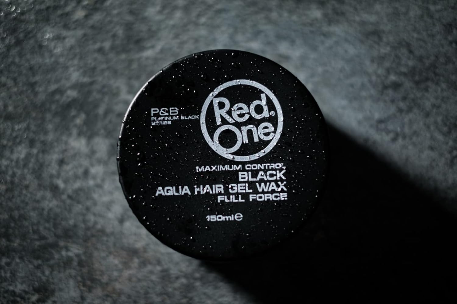 Red One Black Aqua Hair Gel Wax - Full Force Maximum Control (150 ml) - Imagen 4