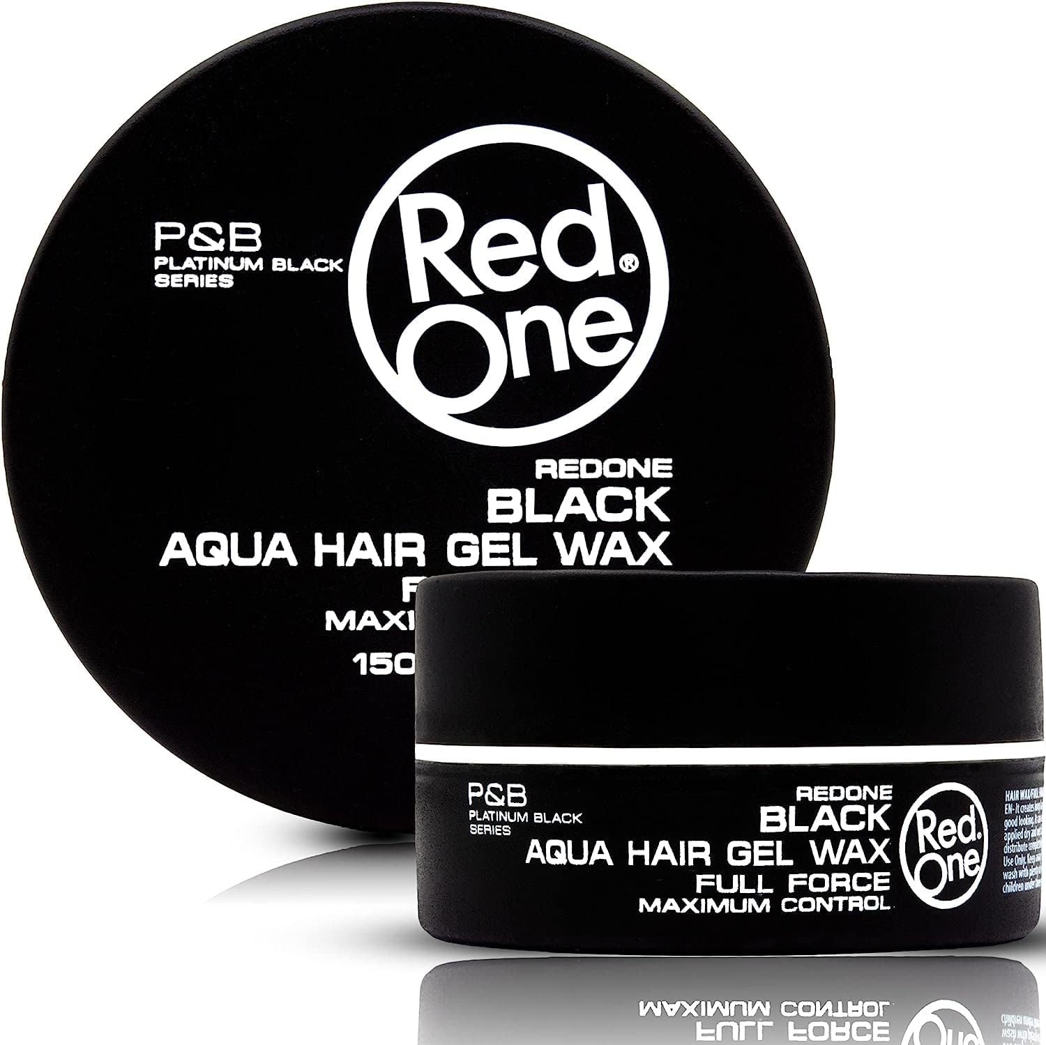 Red One Black Aqua Hair Gel Wax - Full Force Maximum Control (150 ml) - Imagen 5