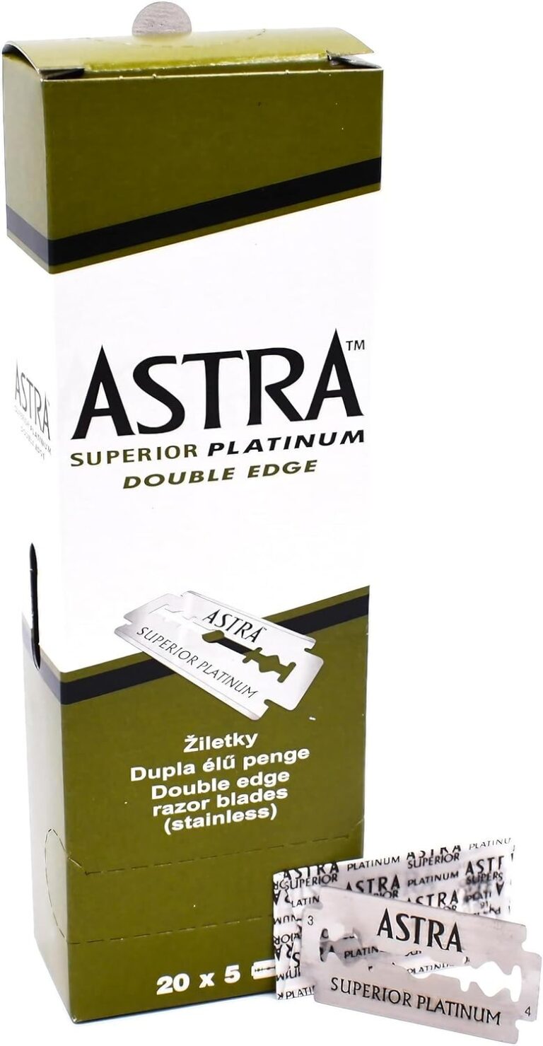Astra Platinum Hojas de afeitar unisex de doble filo (inoxidable), 20 cajas de 5 hojas