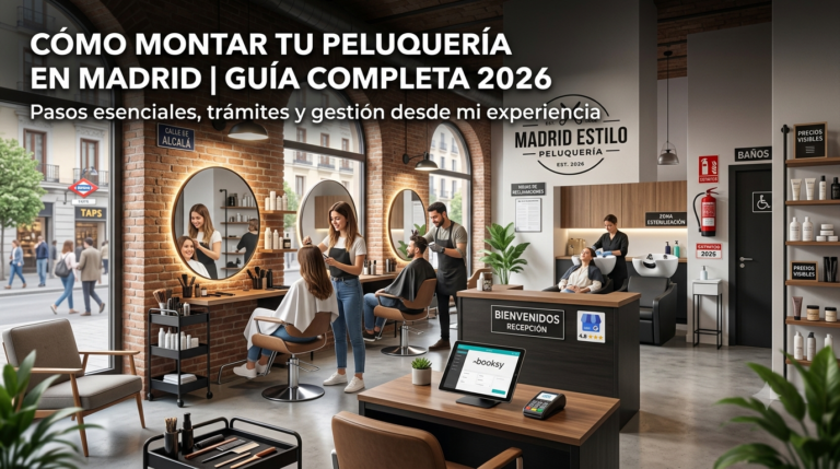 Guía paso a paso: Cómo montar una peluquería en Madrid en 2026